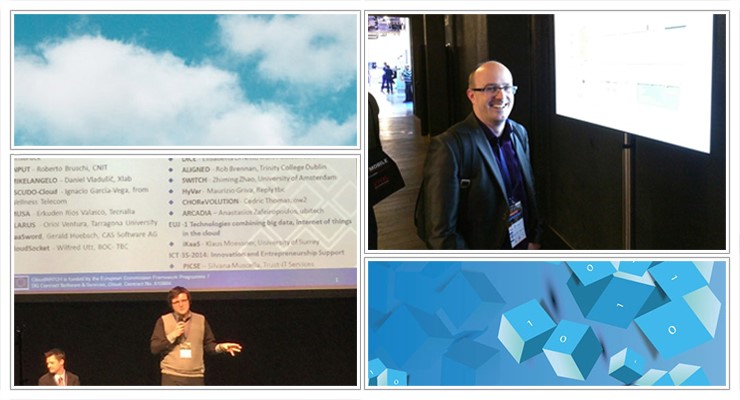 Project coordinator, Daniel Vladušič, and technical coordinator, Gregor Berginc, presented the MIKELANGELO project at the NetFutures 2015 conference in Brussels